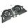 Set ventilatoare CPU + VGA Asus ROG Zephyrus Duo 15 GX550LWS GX550LXS, modele 13NR02Z0P08011 13NR02Z0P09011, DFSCK22105182D FMB8, DFSCK22115181D