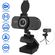 Camera web Aixpi FHD 1080p cu 2 microfoane, 110°, trepied flexibil, capac privacy cover, model GW18