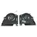 Set ventilatoare CPU + VGA Asus ROG Zephyrus Duo 15 GX550LWS GX550LXS, modele 13NR02Z0P08011 13NR02Z0P09011, DFSCK22105182D FMB8, DFSCK22115181D