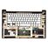 Carcasa superioara palmrest Dell XPS 15 9560, Precision 15 5520, 5530, XPS 15 9570, din fibra de carbon, pentru tastatura cu layout US