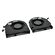 Set ventilatoare coolere Dell G Series G3 3500, G5 15 5500 5505, PC01D F3DF0 MG75090V1-C200-S9A MG75090V1-C210-S9A (GTX 1660 Ti sau RTX 2060), grosime 12mm