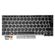 Tastatura Lenovo ThinkPad X13 Type 20T2, 20T3, 20UF, 20UG, L13 Gen 2 Type 20VH, 20VJ, 21AB, 21AC, L13 Yoga Gen 2 Type 21AD, 21AE, 20VL, 20VK, Layout UK cu iluminare, rama argintie, taste negre, model 5N20V43496, 5N20V43640
