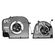 Set coolere ventilatoare compatibil Dell Inspiron 16 Plus 7620 cu NVIDIA GeForce RTX 3050/3050 Ti, N49HW, DFS5K323161A1E, Y2TW6, DFS5H22404666E
