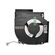 Cooler GPU "Fan2" HP OMEN 16-AE, 16T-AE, 16-W, 16T-W, 16-WD, 16T-WD, 16-WF, 16T-WF, 16-X, 16Z-X, 16-XD, 16Z-XD, 16-XF, 16Z-XF, Victus 16-R, 16T-R, 16-S, 16T-S cu TDP 80W, model DFSCL42P06593C, DC280016HF0