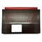 Carcasa superioara cu tastatura originala Acer Nitro 5 AN517-51 neagra, cu iluminare Rosie, layout US, model 6B.Q5EN2.001 GTX1050/1650