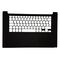 Carcasa superioara palmrest Dell XPS 15 9550, Precision 15 5510, din fibra de carbon, pentru tastatura cu layout UK, 9159M 09159M D6CWH
