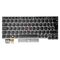 Tastatura Lenovo ThinkPad X13 Type 20T2, 20T3, 20UF, 20UG, L13 Gen 2 Type 20VH, 20VJ, 21AB, 21AC, L13 Yoga Gen 2 Type 21AD, 21AE, 20VL, 20VK, Layout UK cu iluminare, rama argintie, taste negre, model 5N20V43496, 5N20V43640