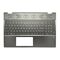 Carcasa superioara cu tastatura HP Pavilion X360 15-CR, 15T-CR, TPN-W132, layout UK, gri inchis cu argintiu, model L12732-031